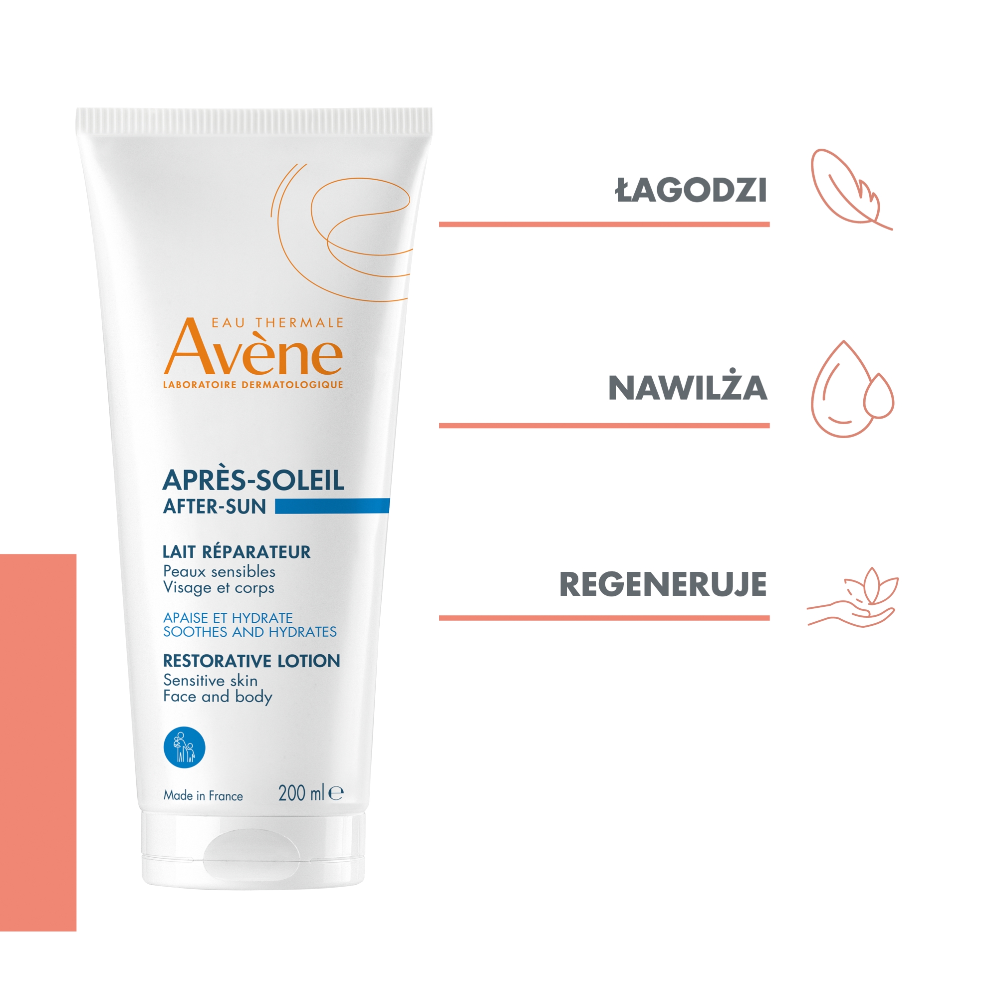 Avene Balsam regenerujący po opalaniu 200 ml