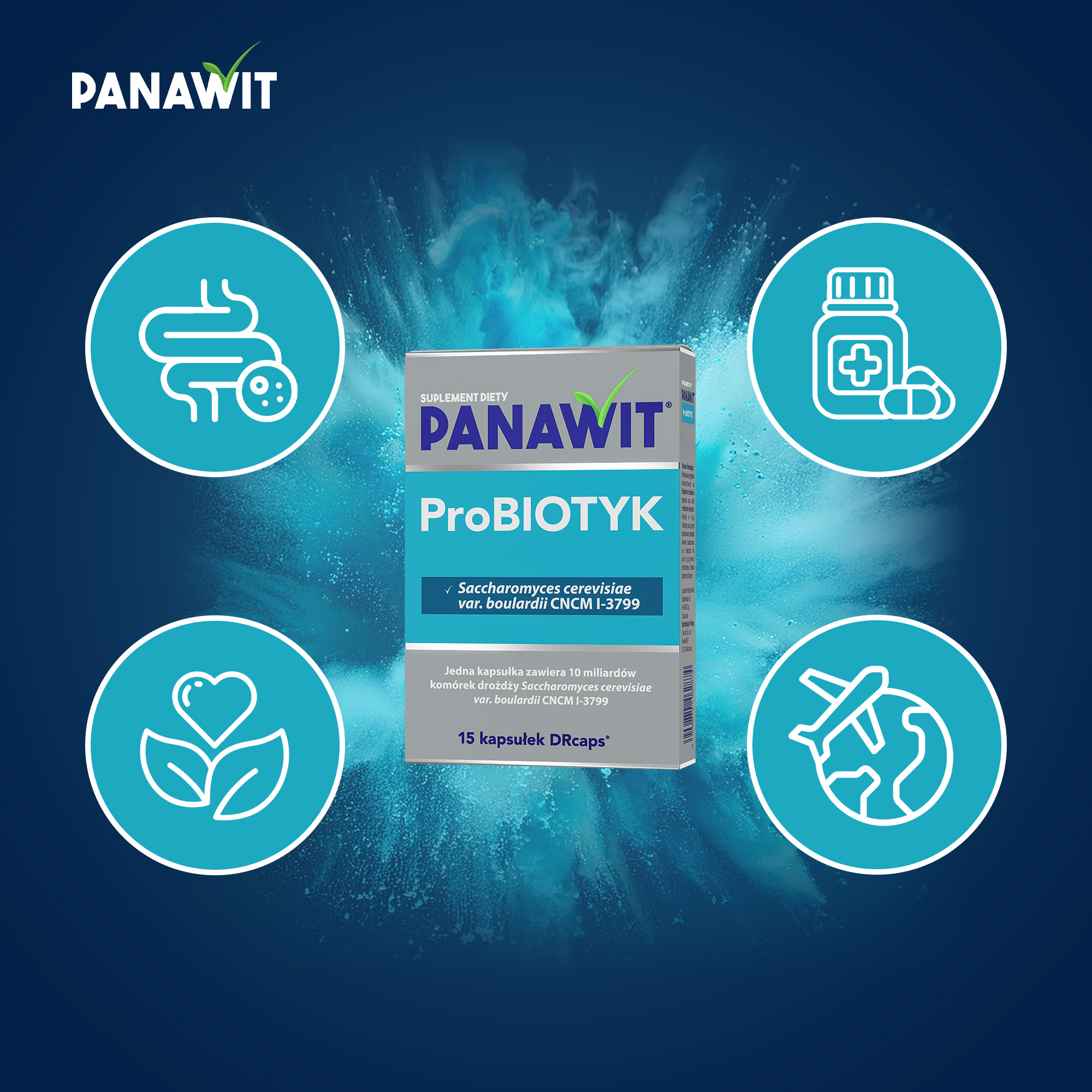 Panawit Probiotyk, kapsułki, 15 sztuk