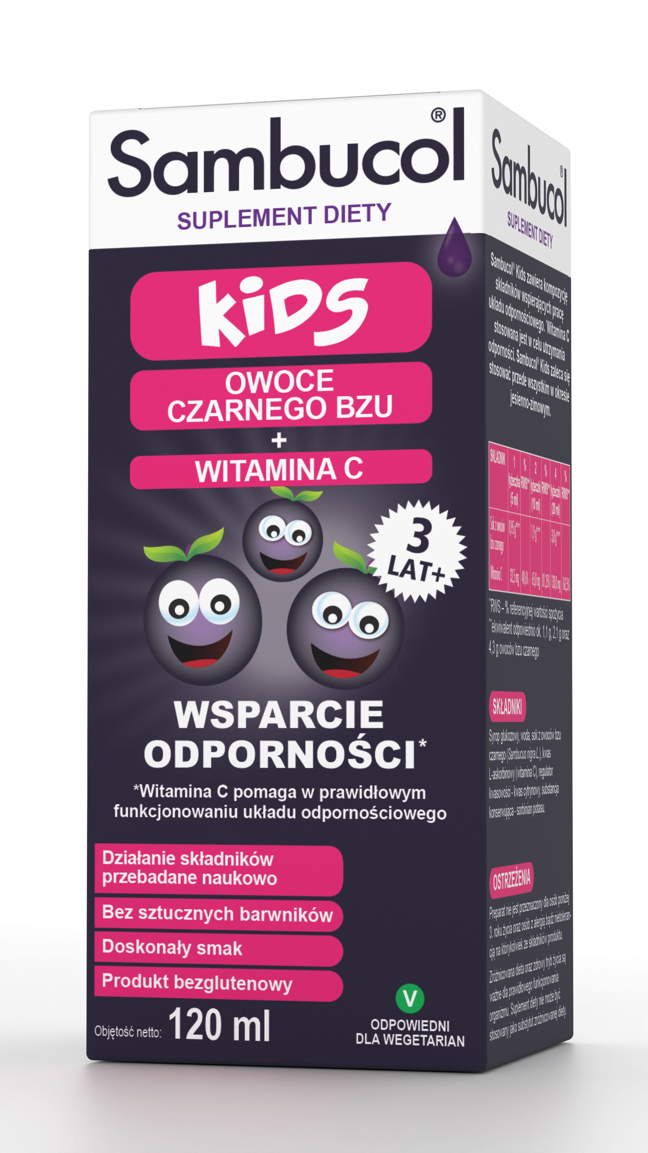 Sambucol Kids syrop dla dzieci powyżej 3 lat 120 ml
