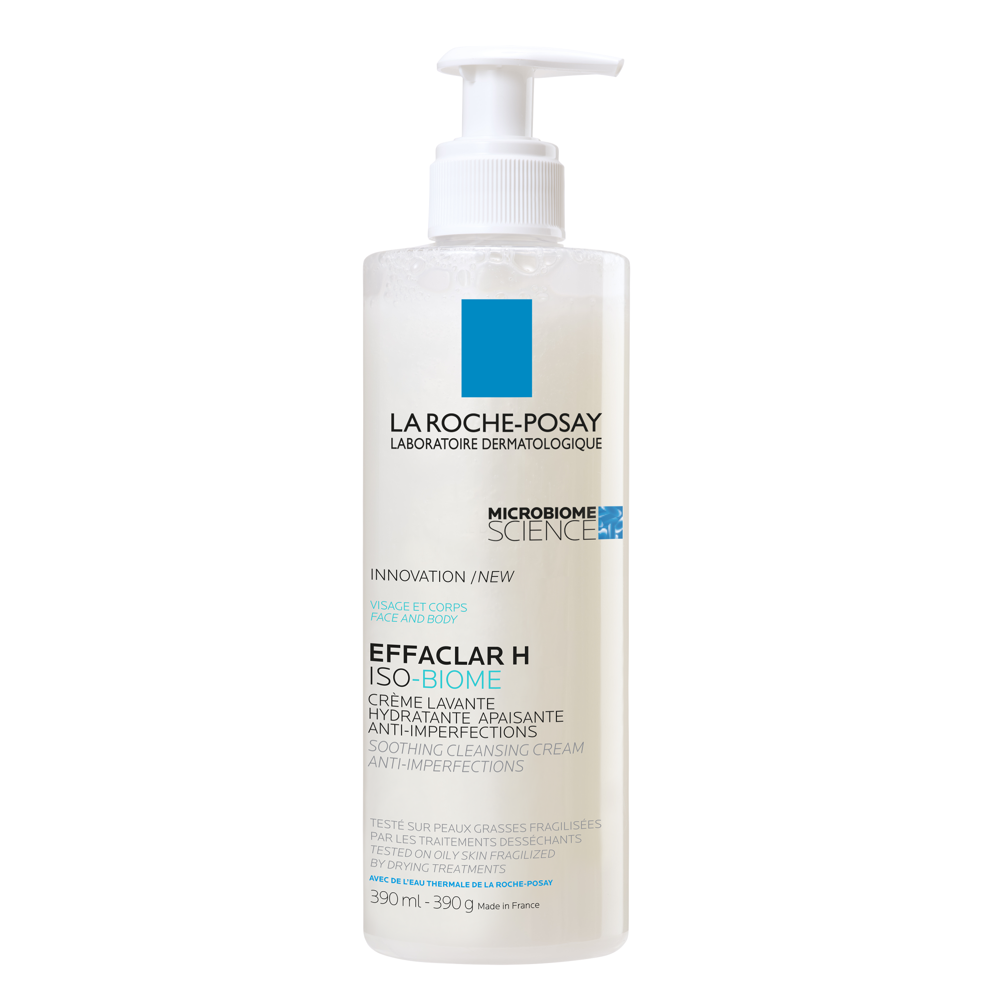 La Roche Posay Effaclar H ISO-Biome kojący krem myjący przeciw niedoskonałościom 390 ml zdjęcie
