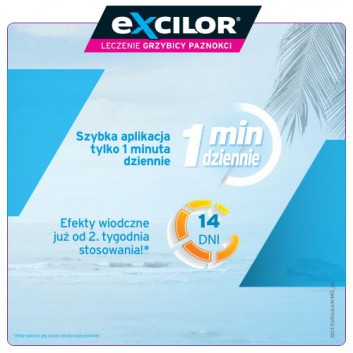 EXCILOR Leczenie grzybicy paznokci - 3,3 ml - cena, opinie, wskazania