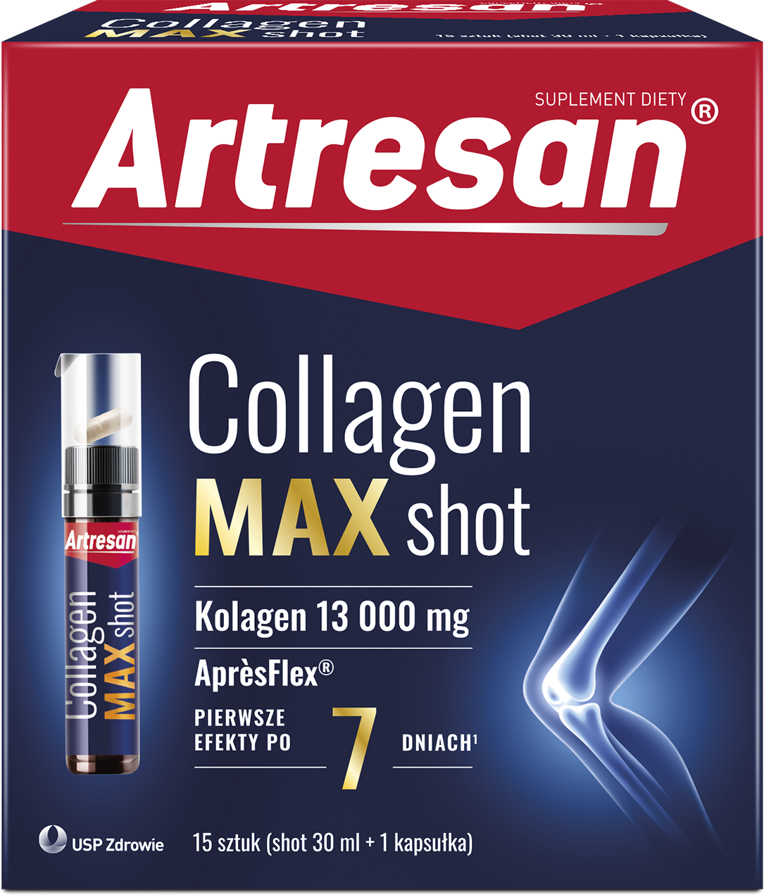 Artresan Collagen Max Shot, 450 ml + 15 kapsułek