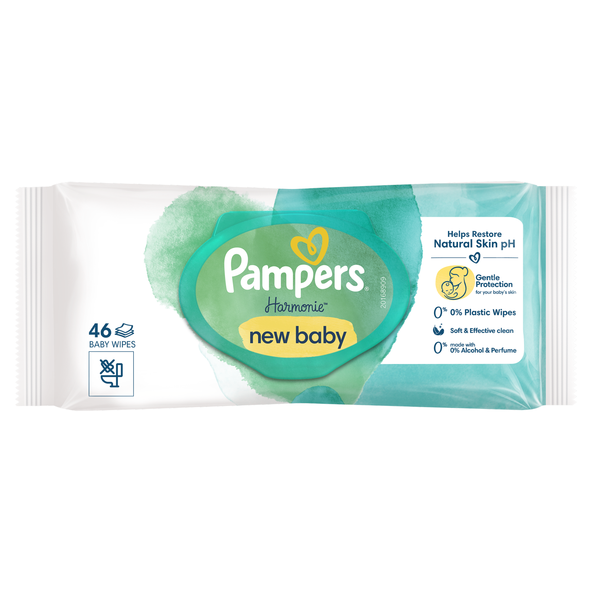 Pampers Harmonie New Baby Chusteczki nawilżane, 46 sztuk zdjęcie