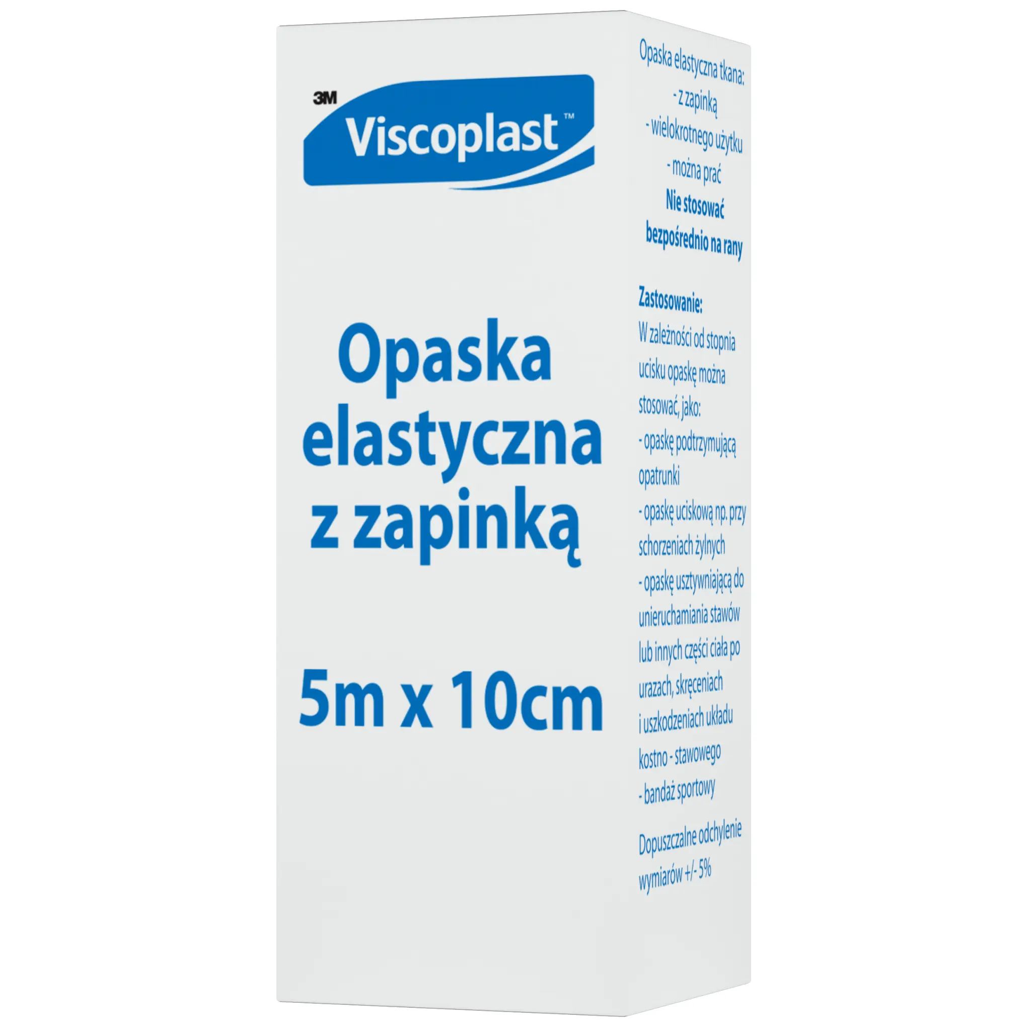 Viscoplast opaska elastyczna z zapinką 5m x 10cm 1 sztuka