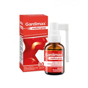 Gardimax medica spray, (20 mg + 5 mg)/10 ml, aerozol do stosowania w jamie ustnej, 30 ml