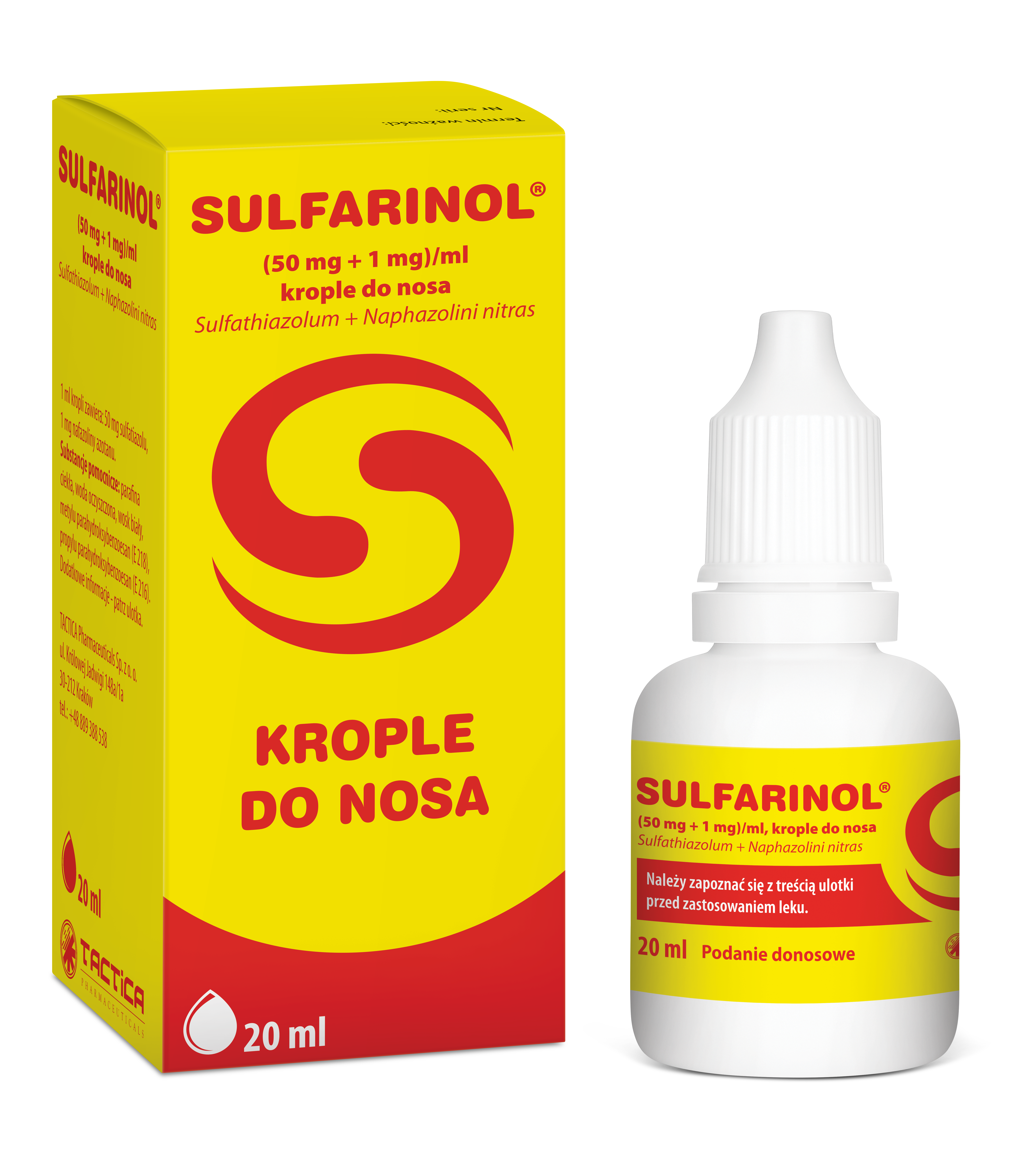 Sulfarinol, krople do nosa, 20 ml zdjęcie