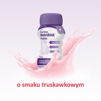 Nutridrink Protein smak truskawkowy 4x 125 ml