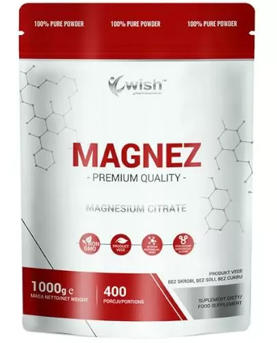 Wish Magnez (cytrynian magnezu) proszek 1000 g zdjęcie