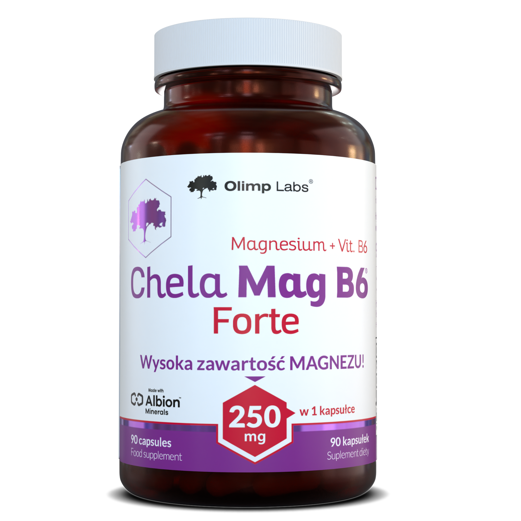 Olimp Labs Chela-Mag B6 Forte, kapsułki, 90 sztuk zdjęcie