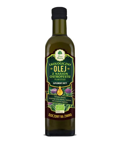 Dary Natury Ekologiczny olej z nasion ostropestu plamistego 100 ml Na wątrobę cena, opinie, właściwości  zdjęcie