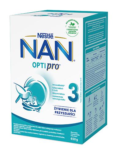 Mleko Nan Optipro 3, mleko modyfikowane po 1. roku życia, proszek, 650 g, (2 x 325 g) zdjęcie