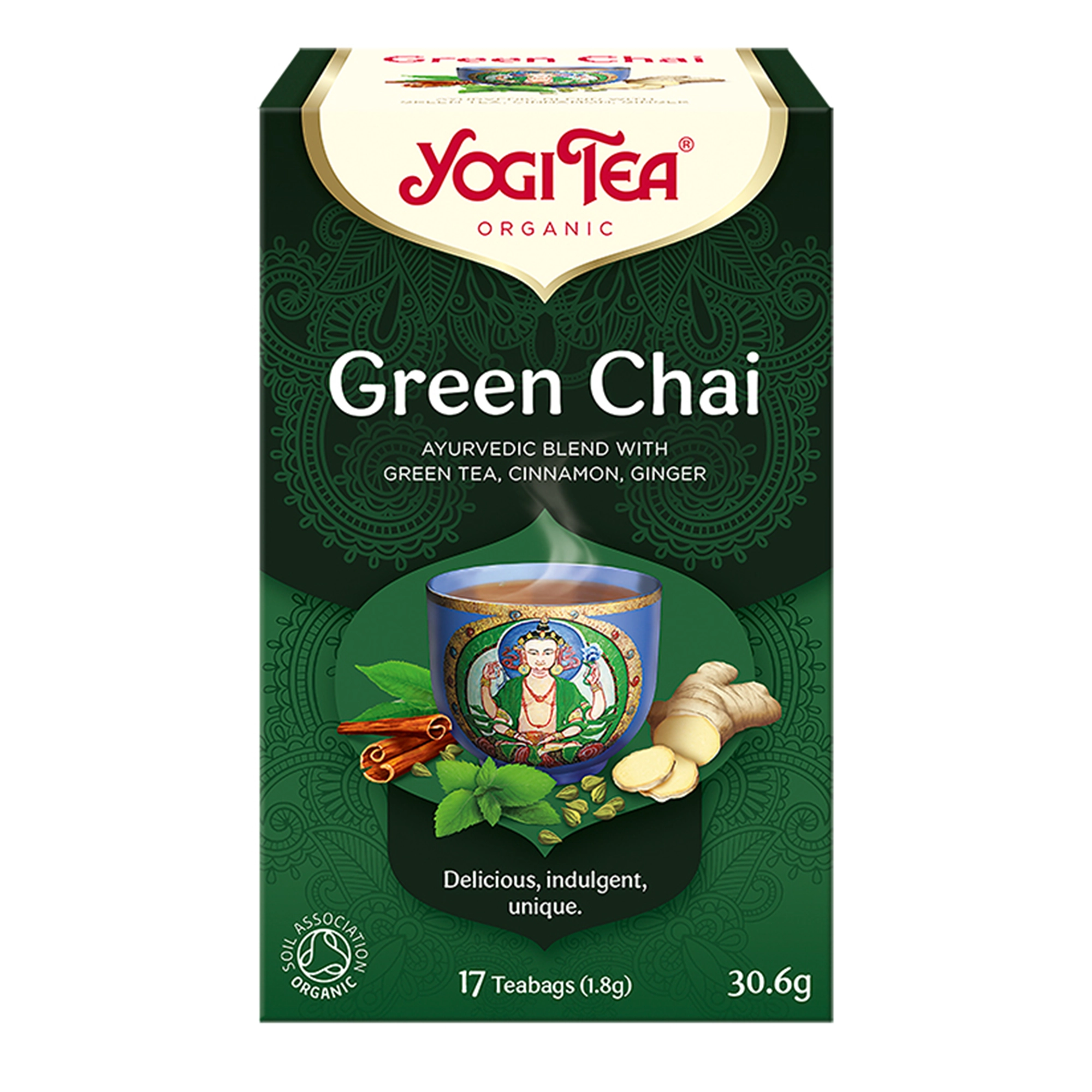 Yogi Tea Organic Green Chai Herbata Zielony Czaj, 17 sasz. zdjęcie