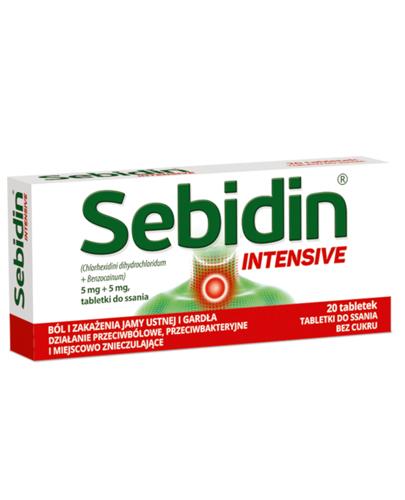 SEBIDIN INTENSIVE, 20 tabl. na ból gardła, cena, opinie, stosowanie zdjęcie