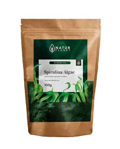 Natur Planet Spirulina Algae 100% naturalne algi morskie, maseczka ze spiruliny na twarz 100 g zdjęcie