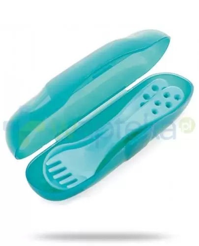 Canpol Babies zestaw sztućców w etui łyżka + widelec [74/019] zdjęcie