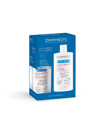 Zestaw Dermedic Capilarte Serum-kuracja stymulująca wzrost włosów, 150 ml + Szampon-kuracja stymulująca wzrost włosów, 300 ml zdjęcie