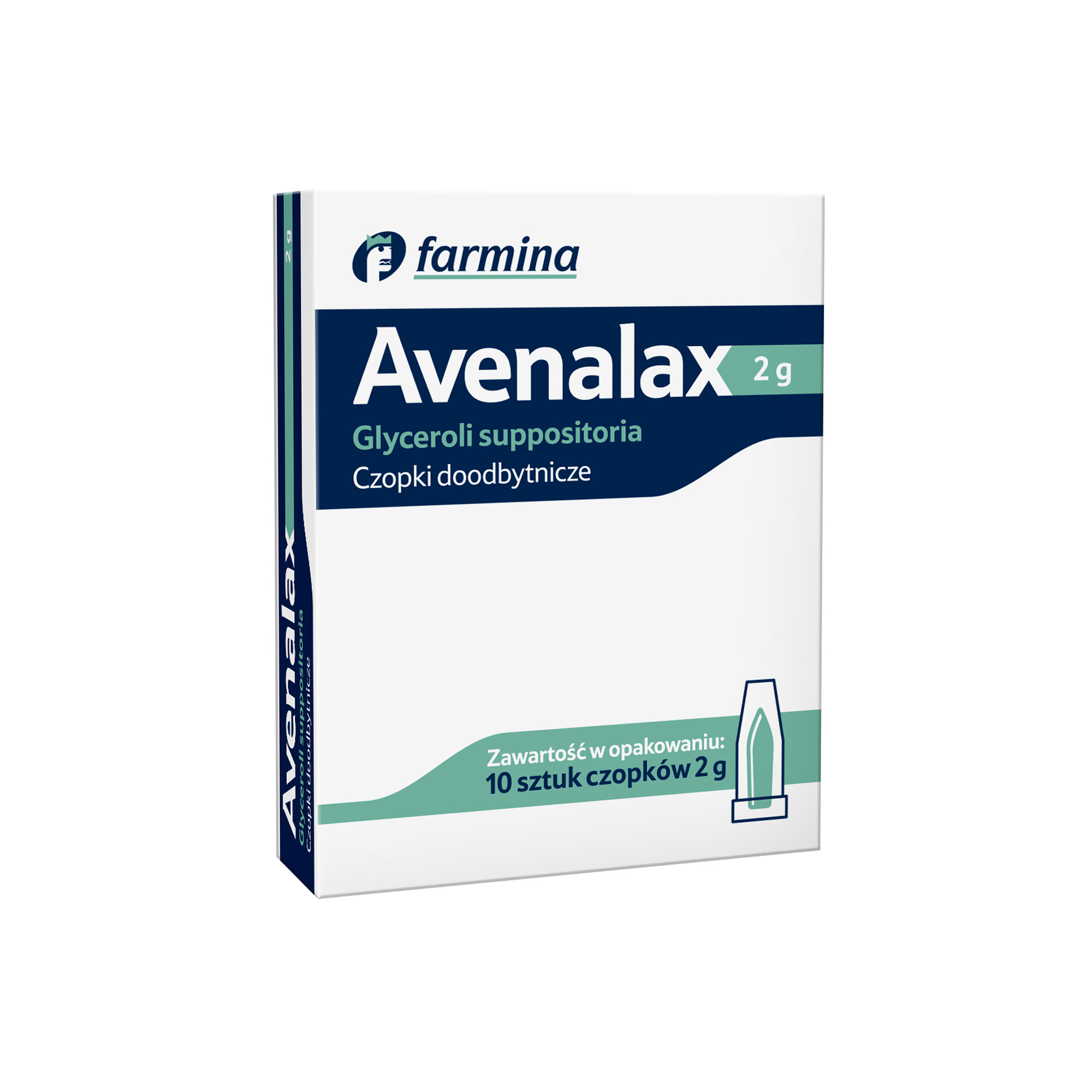Avenalax, czopki doodbytnicze 2 g, 10 sztuk zdjęcie