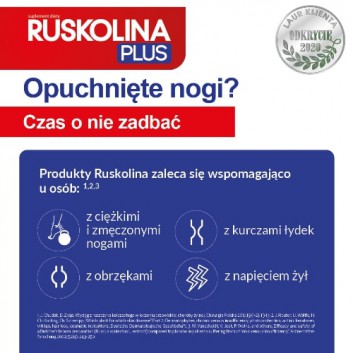 RUSKOLINA PLUS, 30 kaps., żylaki, krążenie żylne, cena, opinie, wskazania