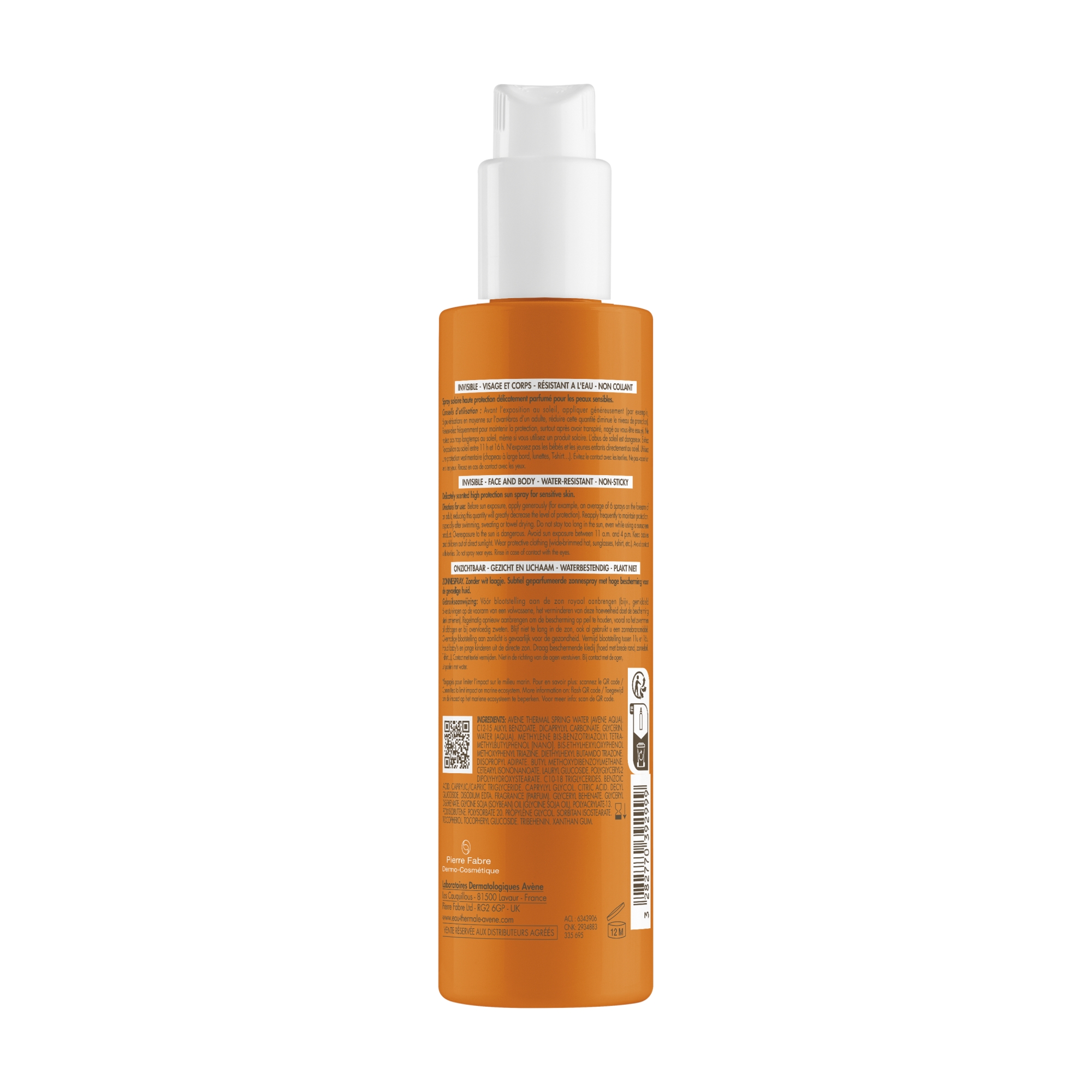 Avene, Spray wysoka ochrona przeciwsłoneczna SPF 30, 200 ml