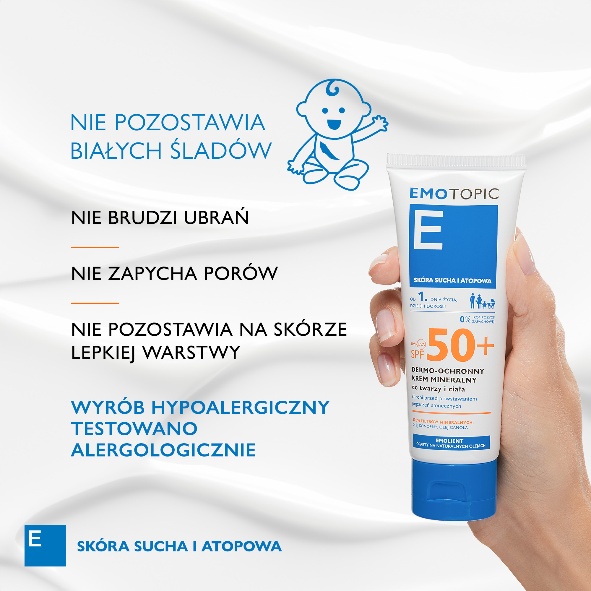 Pharmaceris Emotopic dermo-ochronny krem mineralny do ciała i twarzy SPF 50+ 75 ml