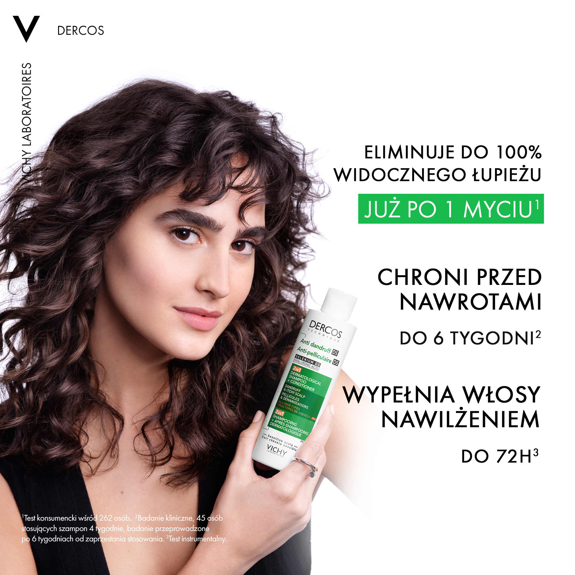 Vichy Dercos DS, Szampon przeciwłupieżowy z odżywką 2w1. 200 ml