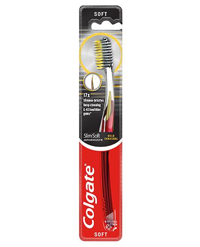 Colgate Slim Soft Advanced Gold Soft Szczoteczka do zębów, 1 szt., cena, opinie, właściwości zdjęcie