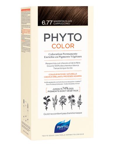 PHYTO COLOR Farba do włosów - 6.77 JASNE BRĄZOWE CAPPUCCINO zdjęcie