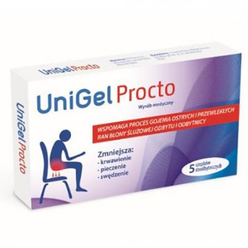 UniGel Procto czopki doodbytnicze 5 sztuk