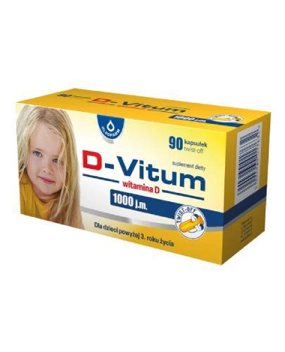 Oleofarm D-Vitum, witamina D 1000 j.m., kapsułki, 90 sztuk zdjęcie