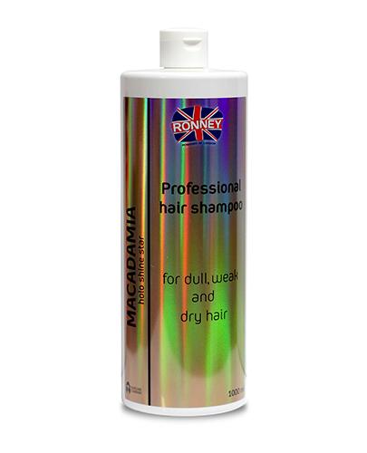 Ronney HoLo Shine Star Macadamia Shampoo Szampon wzmacniający do włosów suchych i osłabionych, 1000 ml zdjęcie