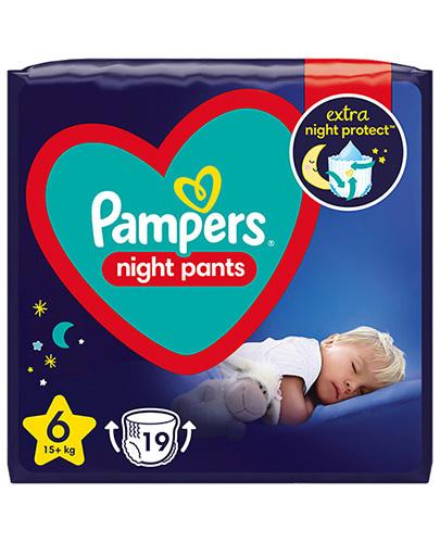Pampers Night Pants 6 pieluchomajtki extra large +15 kg, 19 sztuk zdjęcie