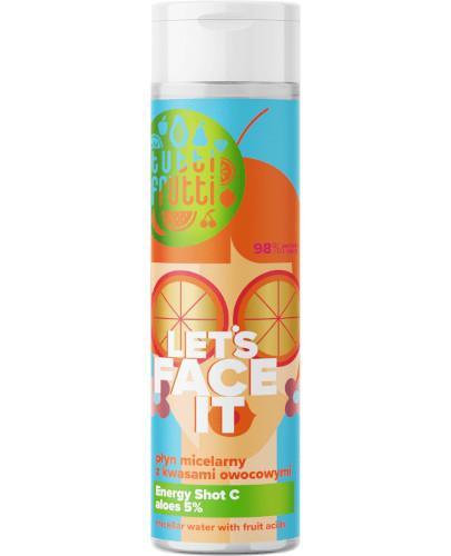 Tutti Frutti Let's Face It oczyszczający płyn micelarny z kwasami owocowymi i aloesem 5% + Energy Shot C 200 ml zdjęcie