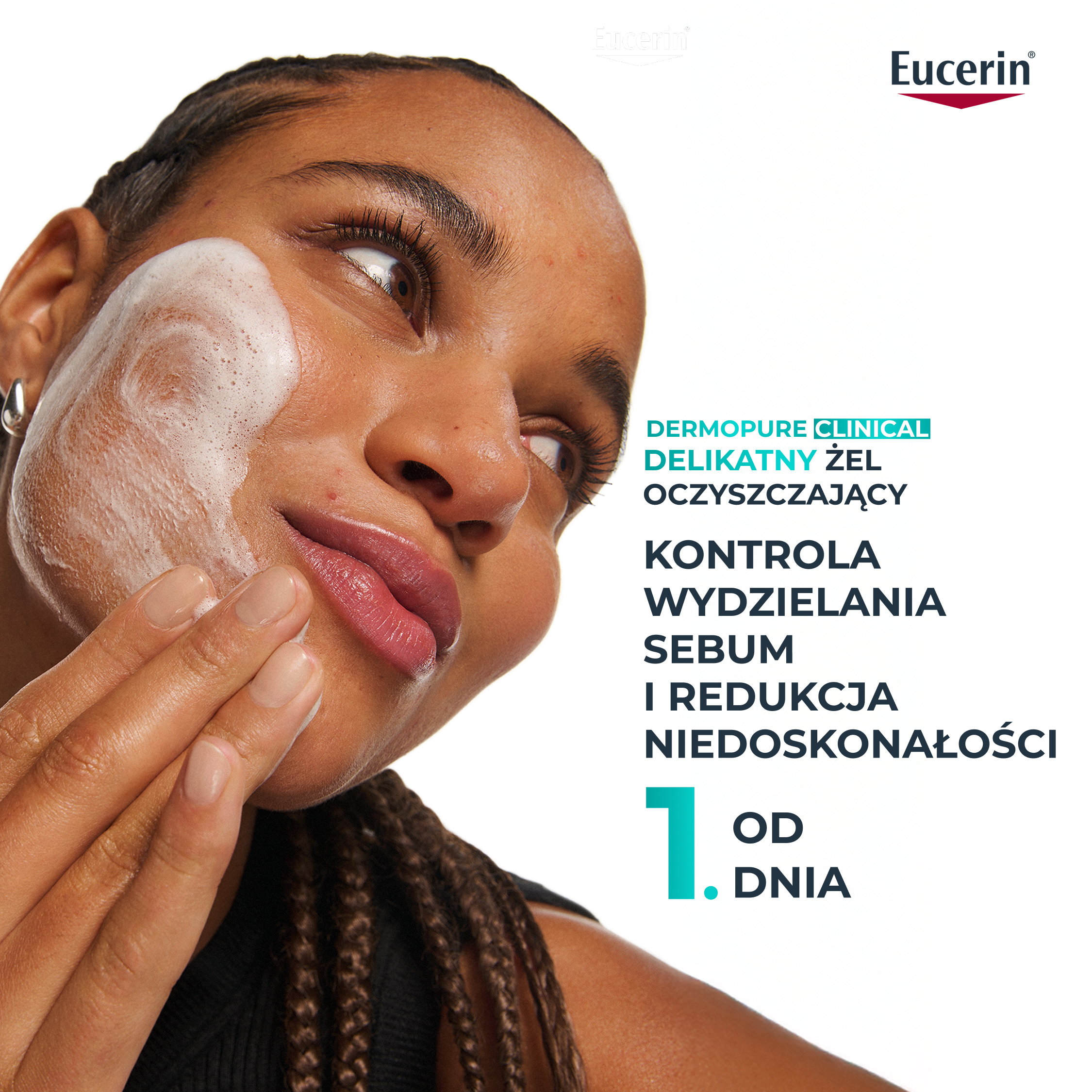 Eucerin Dermopure Clinical, Żel oczyszczający do twarzy i ciała, 400 ml