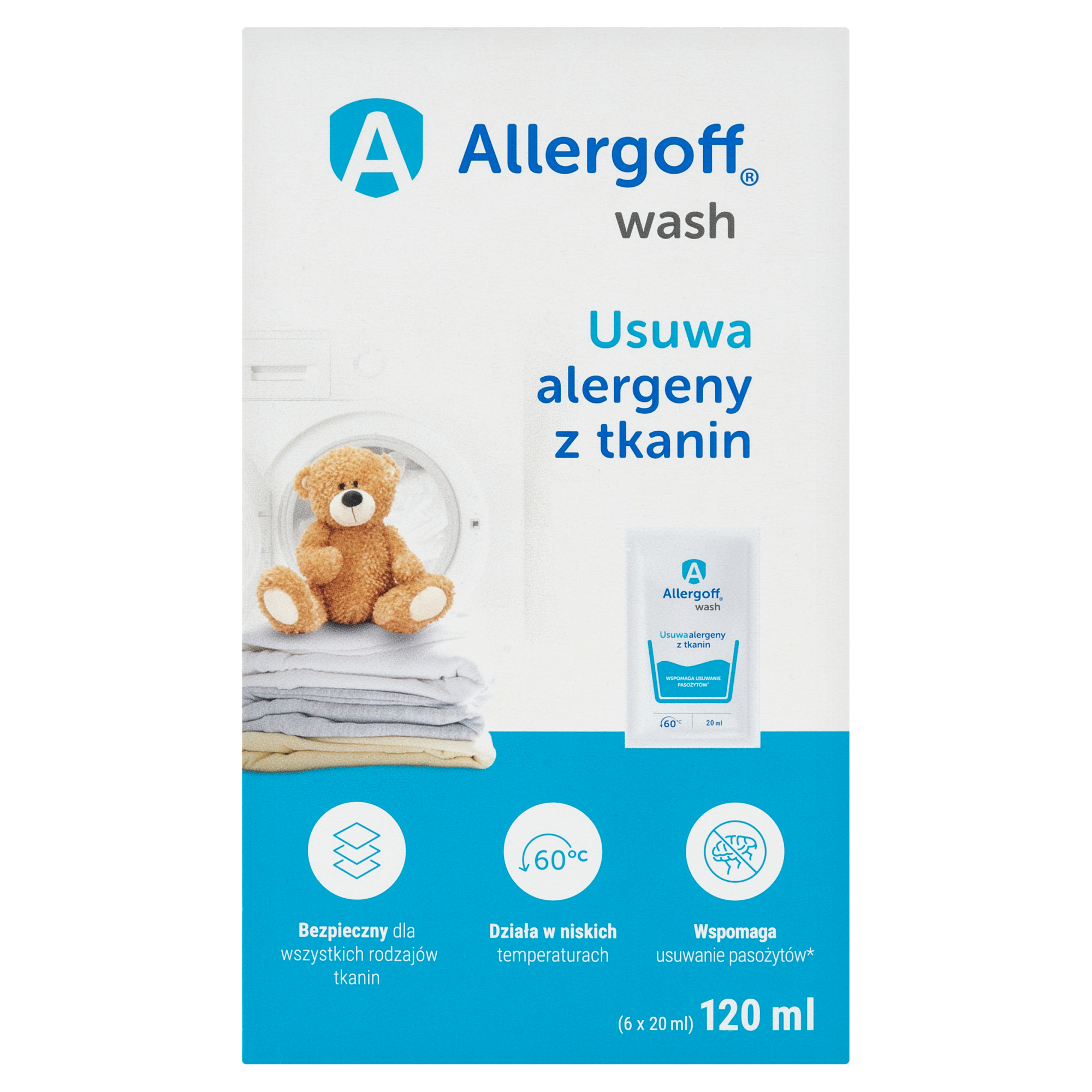 Allergoff płyn do tkanin neutralizator alergenów kurzu domowego 6x 20 ml zdjęcie