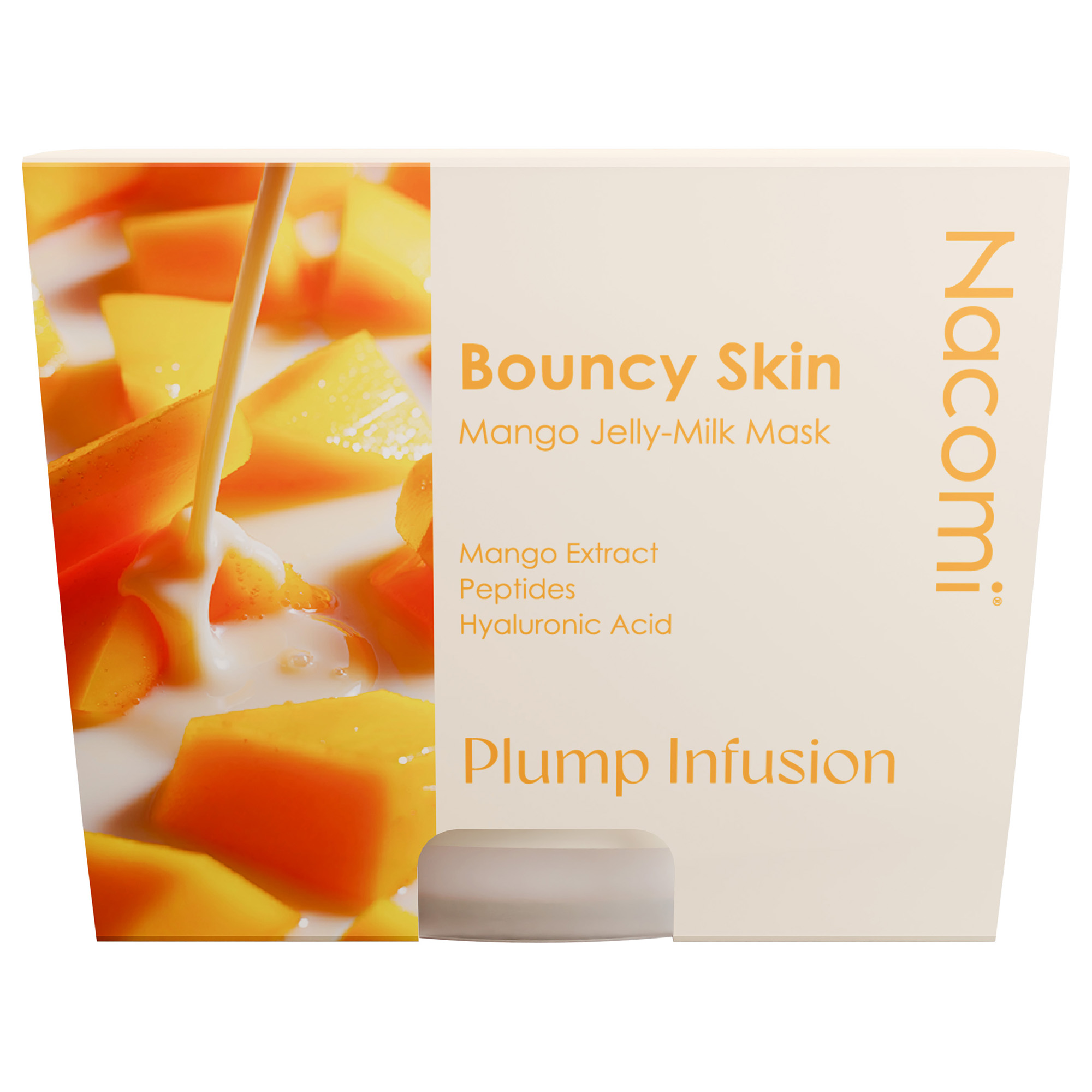 Nacomi Maska do twarzy Bouncy Skin Mango Jelly-Milk Mask, 80 ml zdjęcie