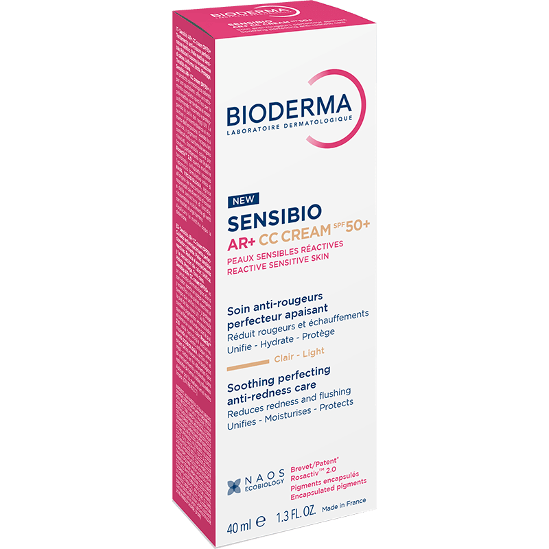 Bioderma Sensibio Ar+ CC, ochronny krem kojący, redukujący zaczerwienienia, 40 ml