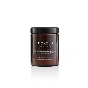 MOKOSH Odżywka maska do włosów matowych, o przesuszonych końcówkach, Zielona herbata z bergamotką, 180 ml