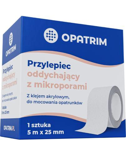 Opatrim przylepiec oddychający z mikroporami 5 m x 25 mm, 1 sztuka zdjęcie