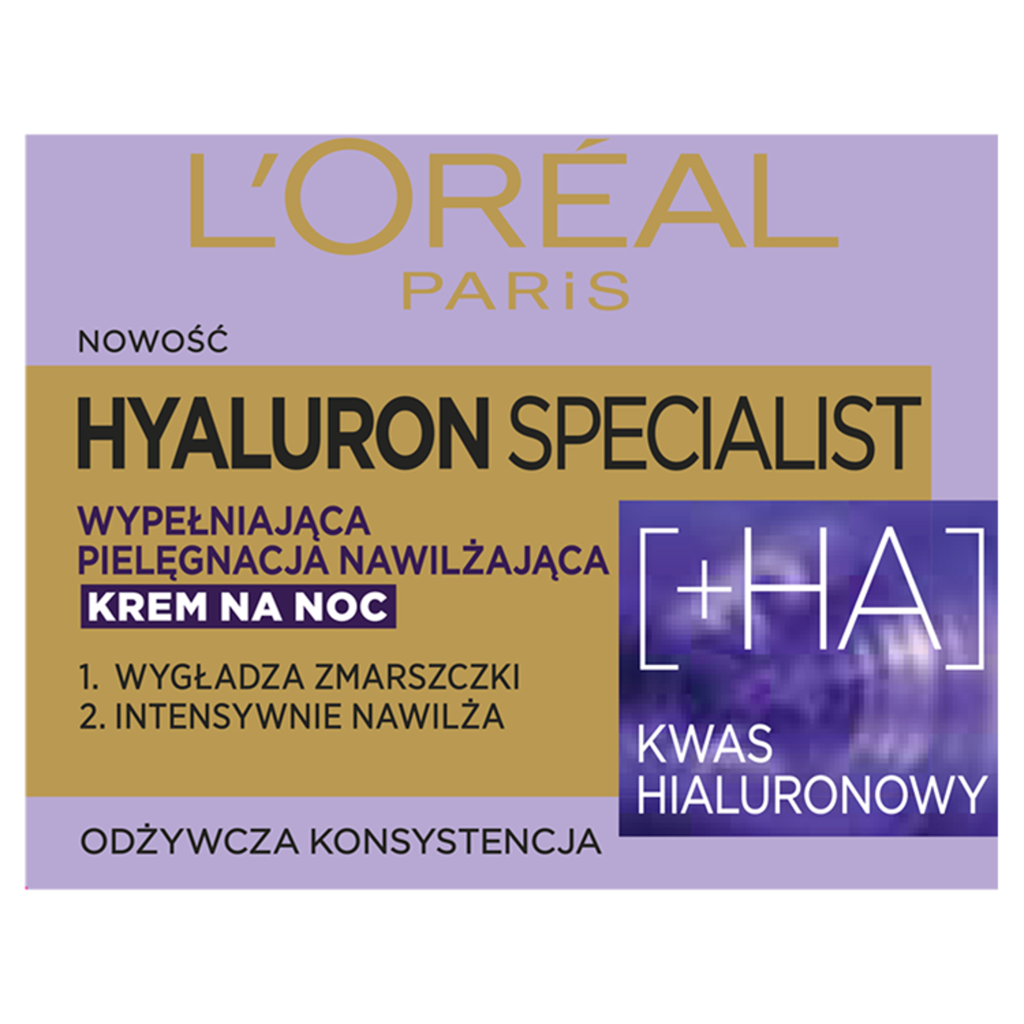 L'oreal Paris Hyaluron Specialist Wypełniająca pielęgnacja nawilżająca krem na noc, 50 ml  zdjęcie