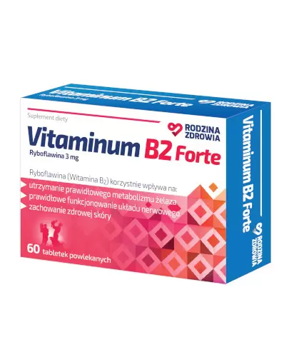 Rodzina Zdrowia Vitaminum B2 Forte 60 tabletek powlekanych zdjęcie