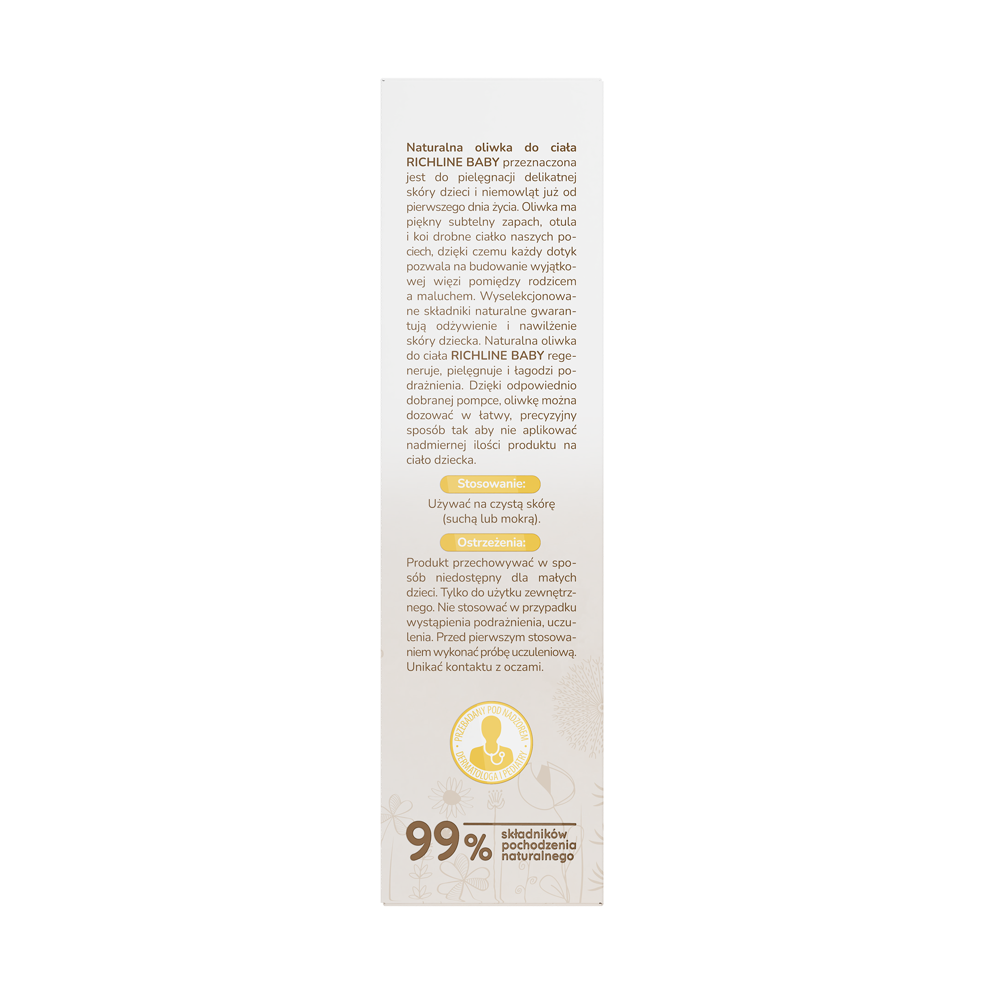 Richline Baby Naturalna oliwka do ciała dla niemowląt i dzieci, 150 ml