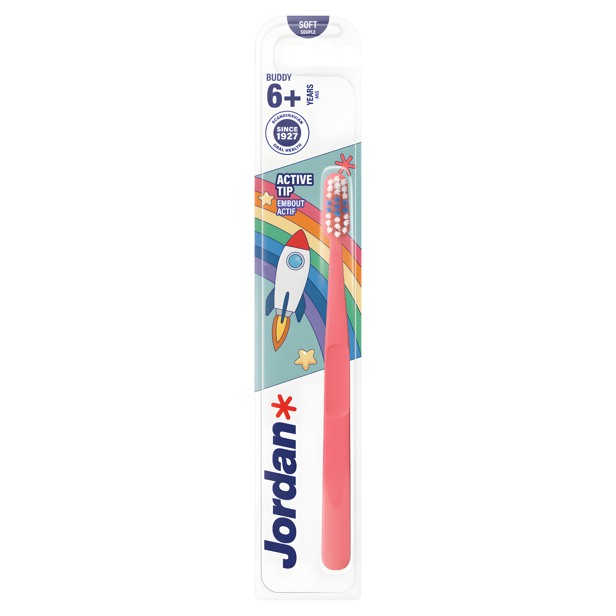 Jordan Buddy szczoteczka do zębów dla dzieci 6 lat+ ExtraSoft, 1 sztuka zdjęcie