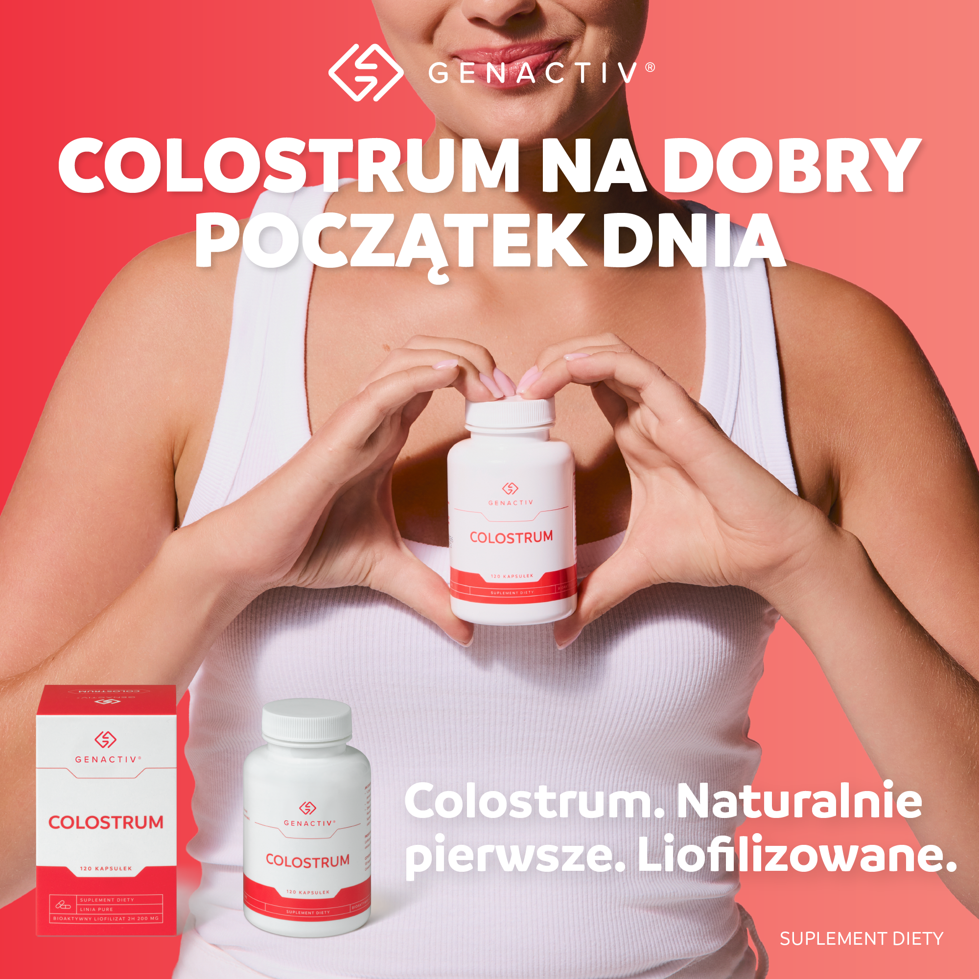 Colostrum Genactiv (Colostrigen), kapsułki, 120 sztuk