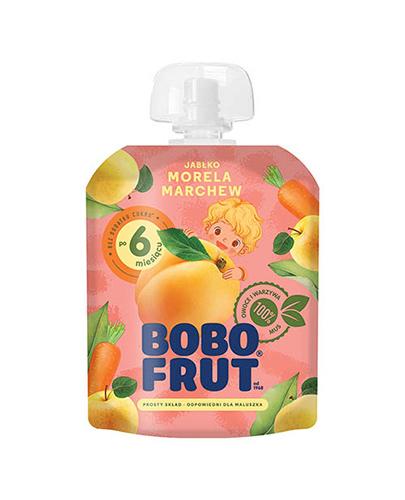 Bobo Frut Deserek jabłko morela marchewka po 6 m-cu 90 g zdjęcie