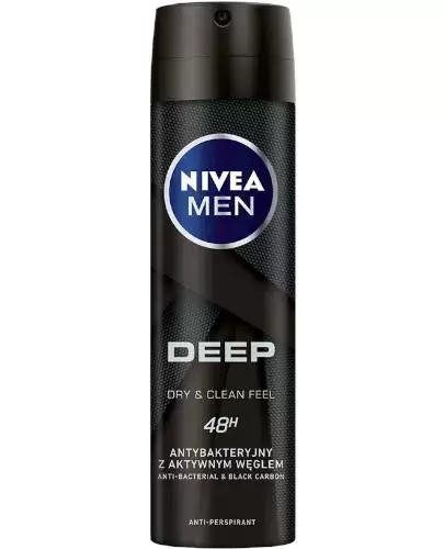 Nivea Men Deep antyperspirant z aktywnym węglem 150 ml zdjęcie