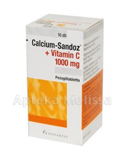 CALCIUM SANDOZ + VITAMINUM C Tabletki musujące orange - 10 szt. zdjęcie
