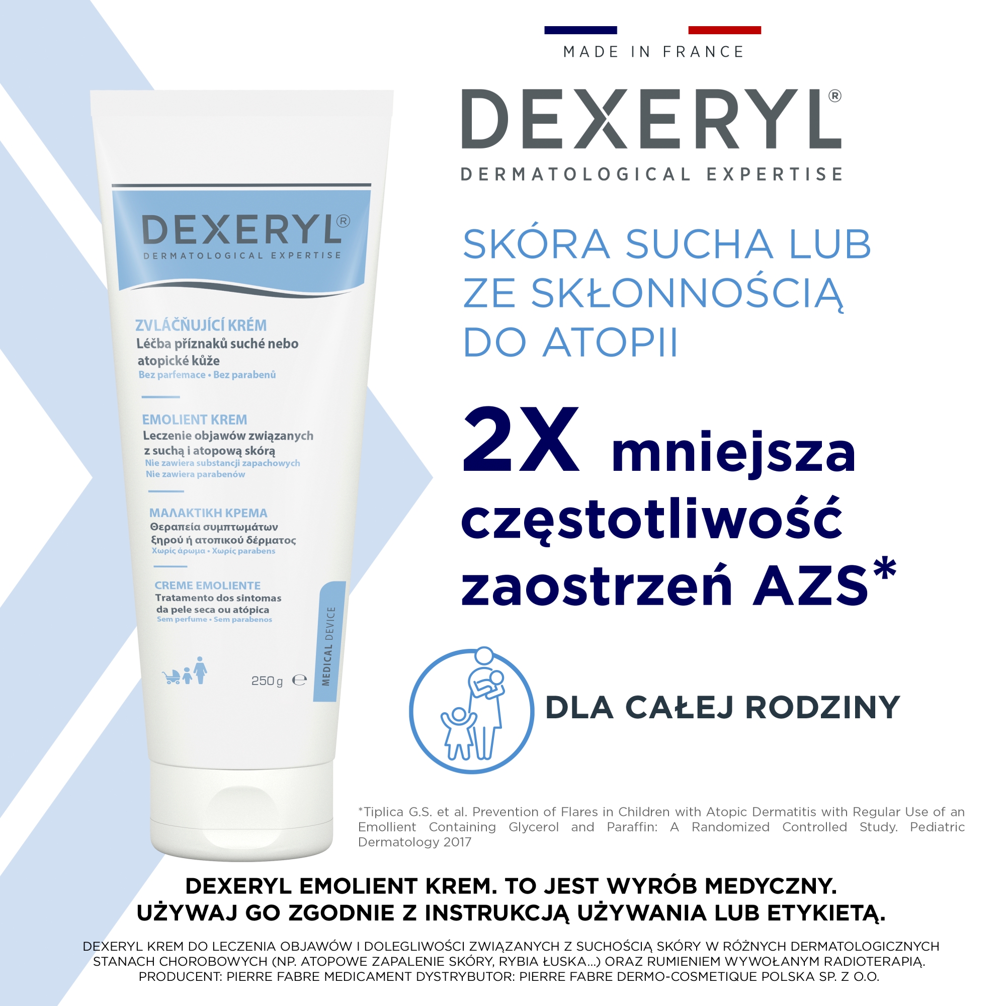 Dexeryl, emolient krem, 250 g