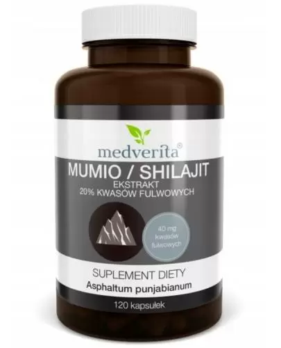 Medverita mumio/shilajit 120 kapsułek zdjęcie
