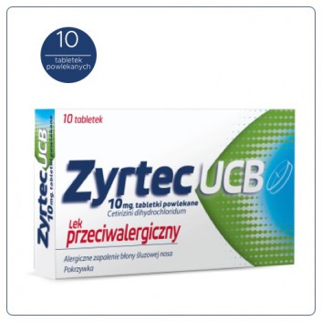 Zyrtec UCB 10 mg 10 tabletek powlekanych
