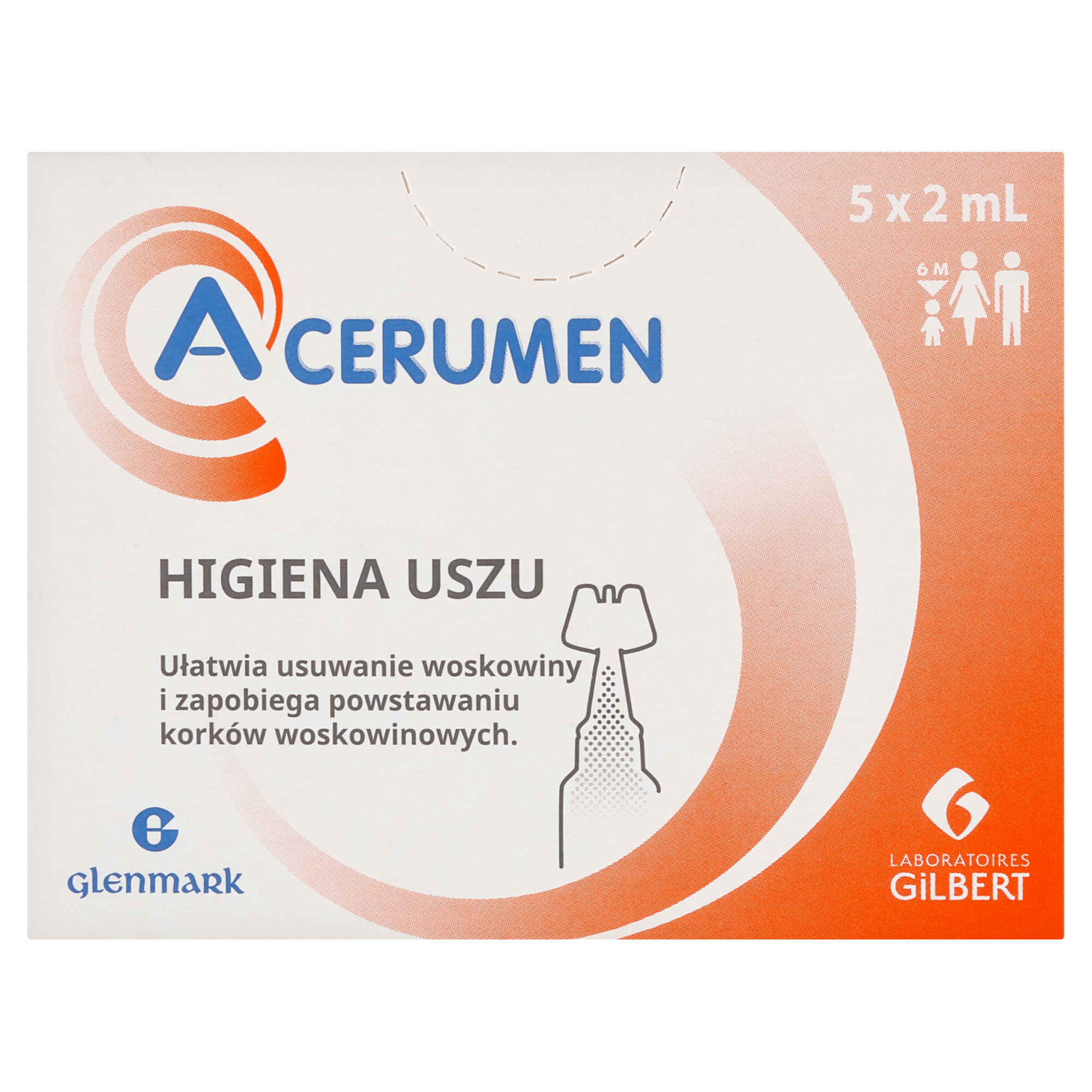 A-Cerumen Ampułki preparat do higieny uszu 5x 2 ml zdjęcie